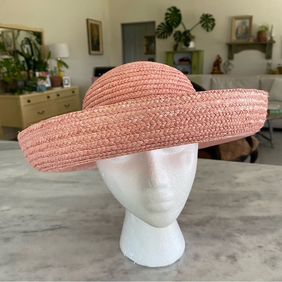 Accessories - Peach Straw Hat Sun Hat Summer Hat Beach Hat